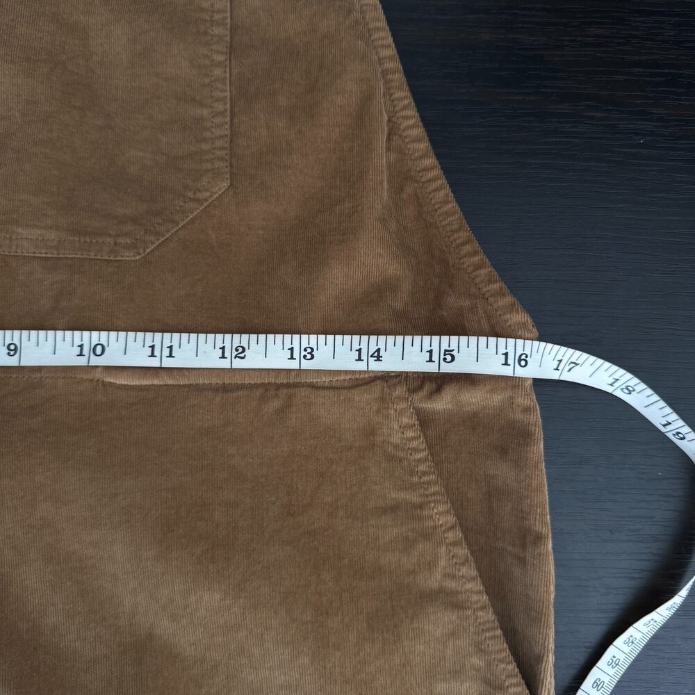 Anthropologie Self Contrast Corduroy Overalls Women XS Wide Leg Festival Cotton - Picture 9 of 11